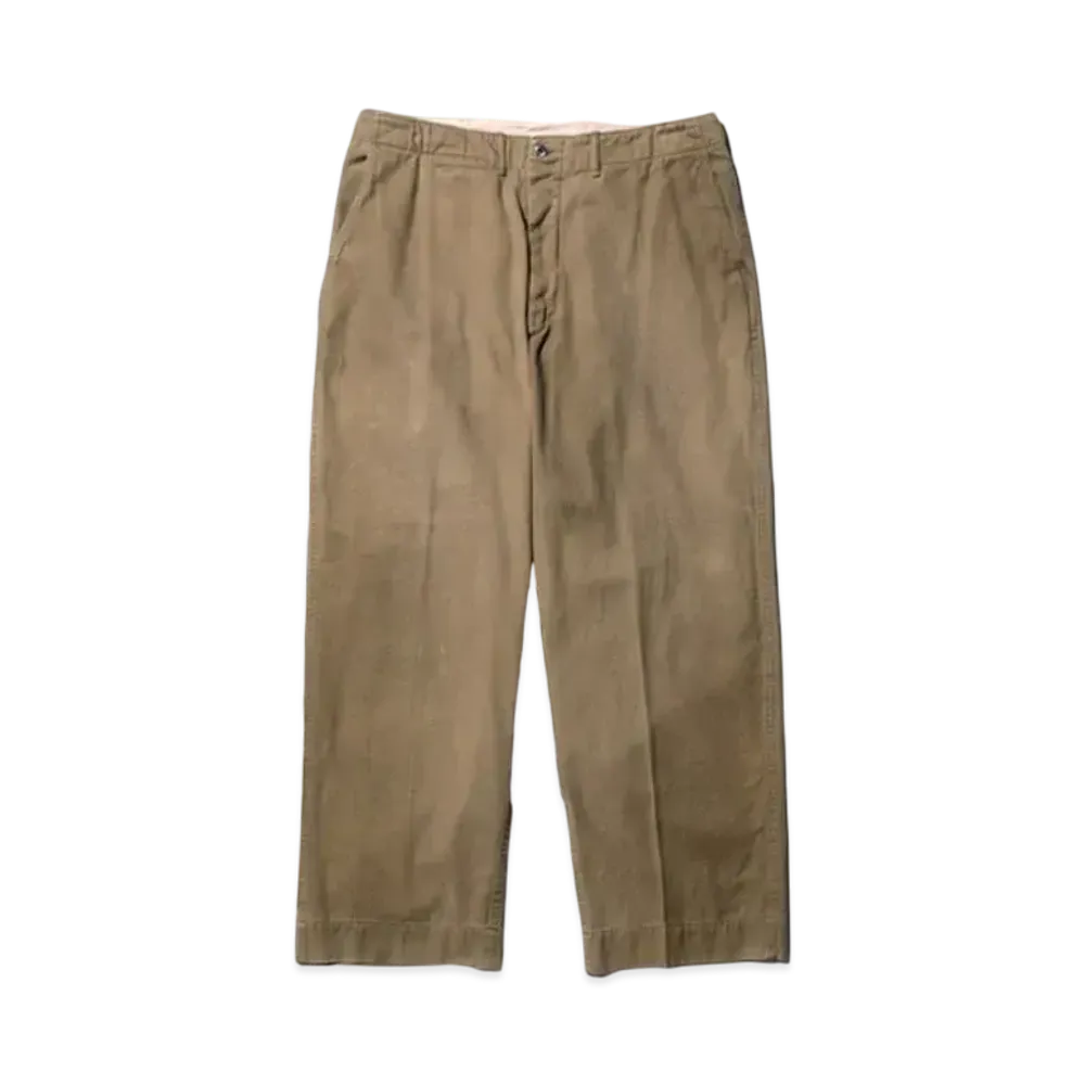 A.PRESSE Vintage Chino Trousers "Beige"
