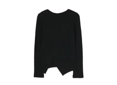 Yohji Yamamoto AIRY SPUN MILLED PS HEM ZIG-ZAG RN "Black"