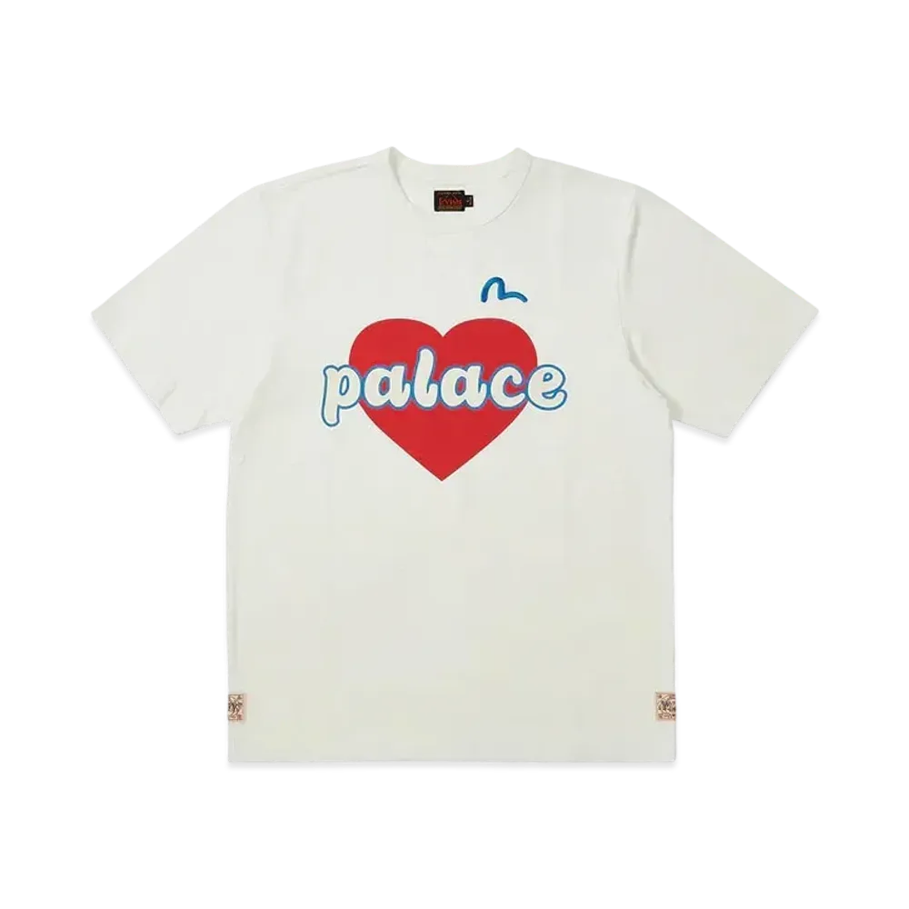 PALACE EVISU Heart T-Shirt "White"