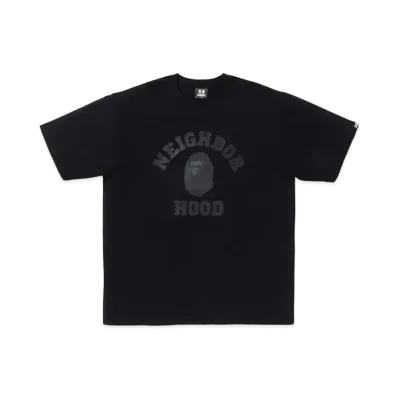 A BATHING APE x NEIGHBORHOOD Tee "Black"