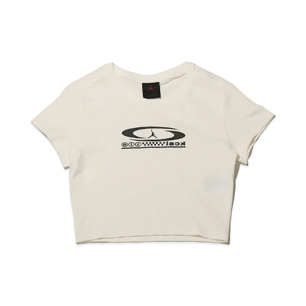 Nike Jordan x Travis Scott Women's Baby Tee "White"