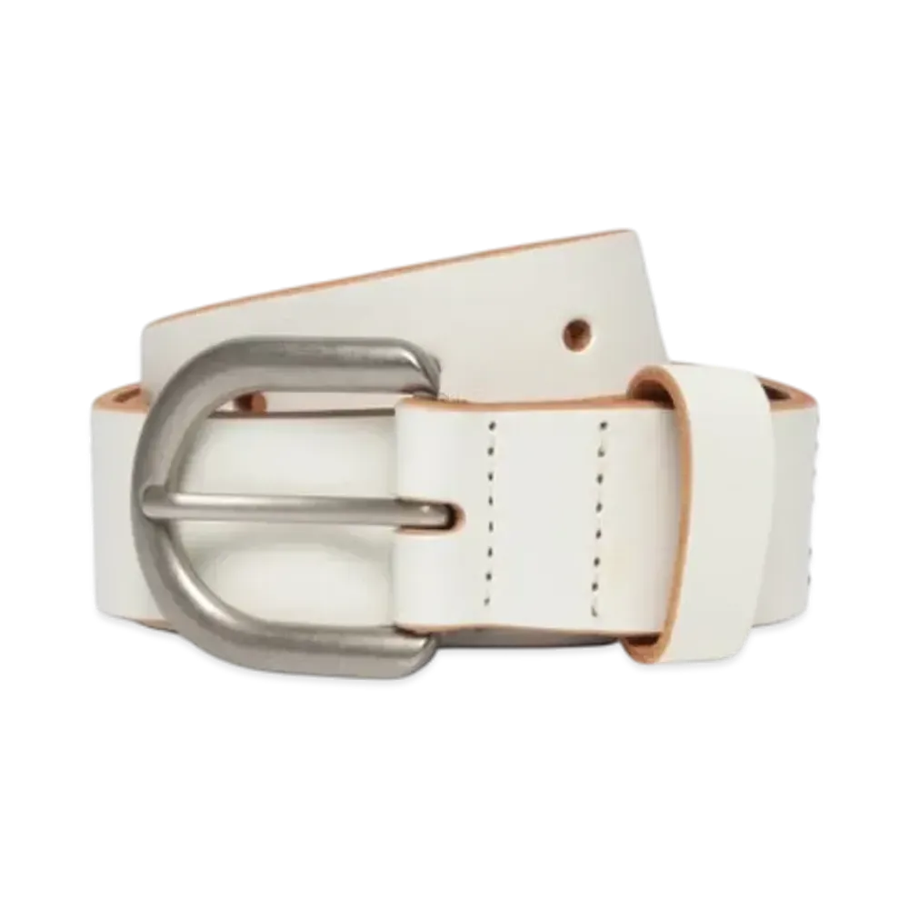 Stussy Stud Letter Belt "Bone"