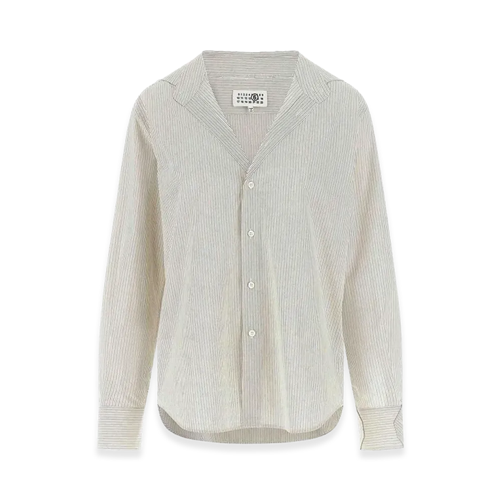 MM6 Maison Margiela Women's Trompe L'Oeil Collar Shirt "Black"