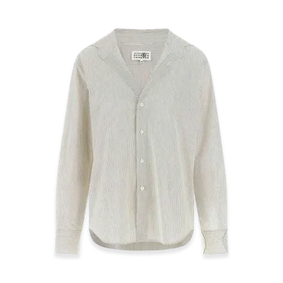 MM6 Maison Margiela Women's Trompe L'Oeil Collar Shirt "Black"