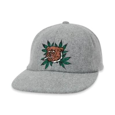 PALACE Weed Bulldog Wool 6-Panel "Grey"