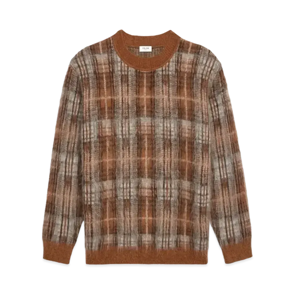 CELINE Over Size Sweater / Brush Domo Hair "Rust"