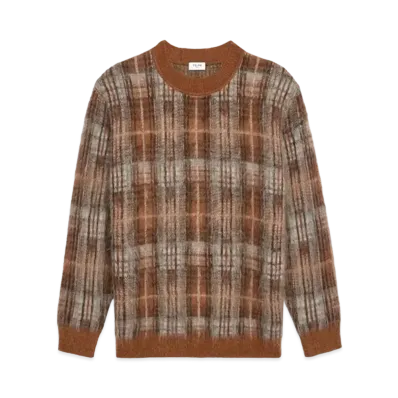 CELINE Over Size Sweater / Brush Domo Hair "Rust"
