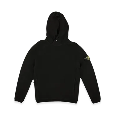Stone Island 61051 Logo Pullover Hooded Sweatshirt - 22FW "Black"