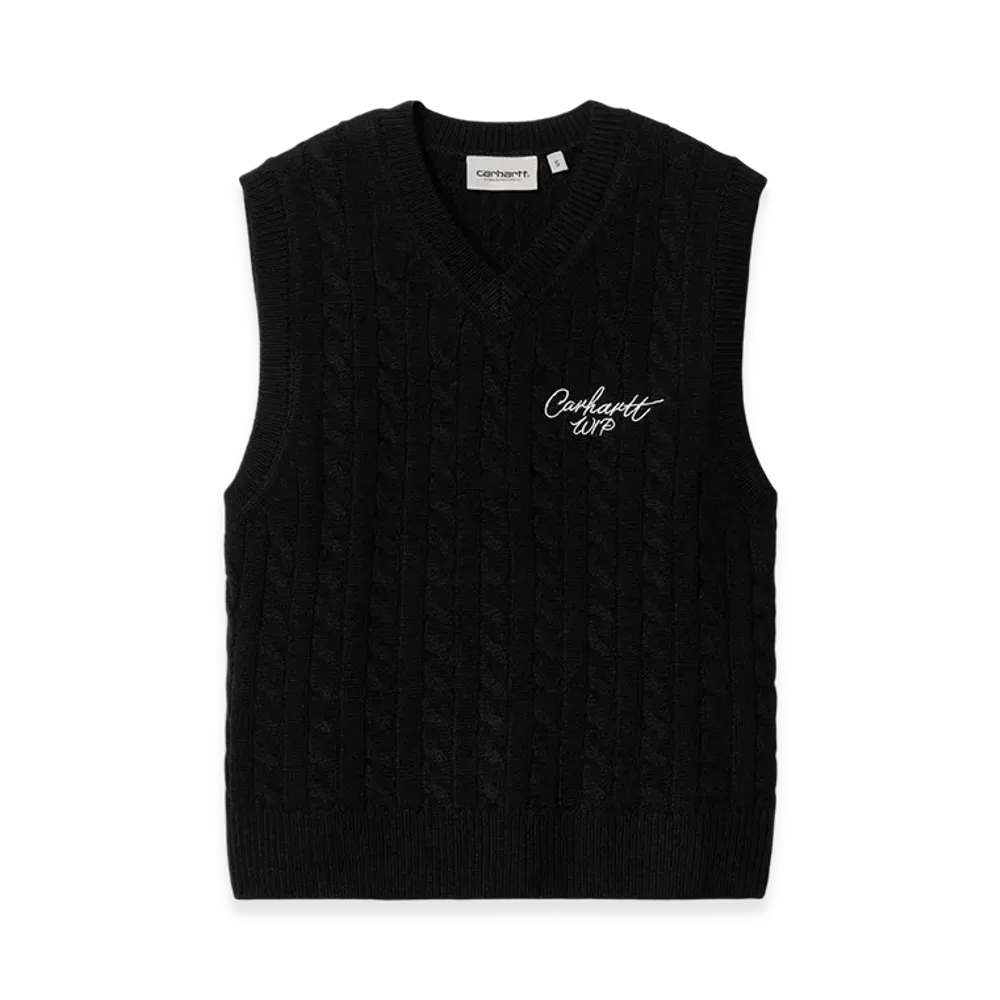 Carhartt WIP Women's Signature Knitwear Vest "Black"