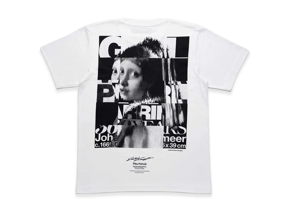COMME des GARCONS Osaka x Mauritshuis x Tags Wkgpty Productions x Kosuke Kawamura Girl With a Pearl Earring SP Tee "White"