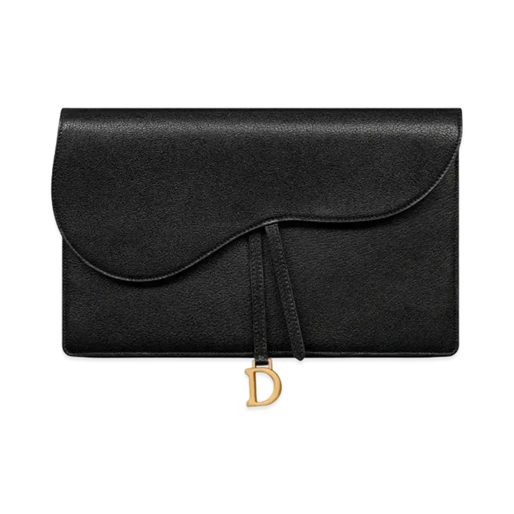 Dior Saddle Pouch Goatskin "Black"