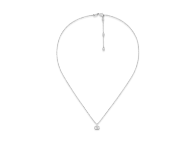 GUCCI GG Running Necklace "White Gold"