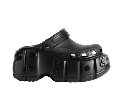 BALENCIAGA Women's HardCrocs Mule "Black"