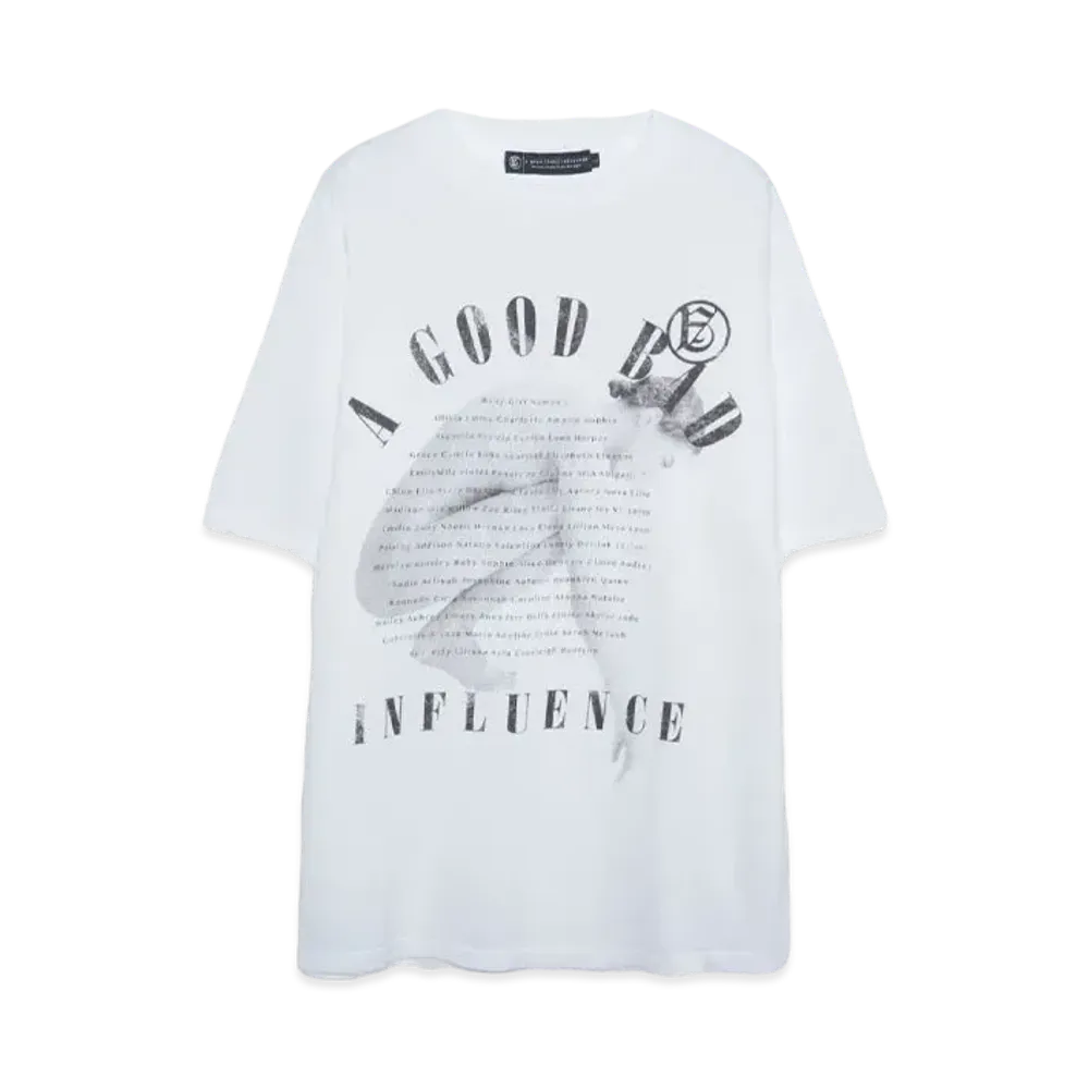 A GOOD BAD INFLUENCE THE GIRL T-SHIRT "WHITE"