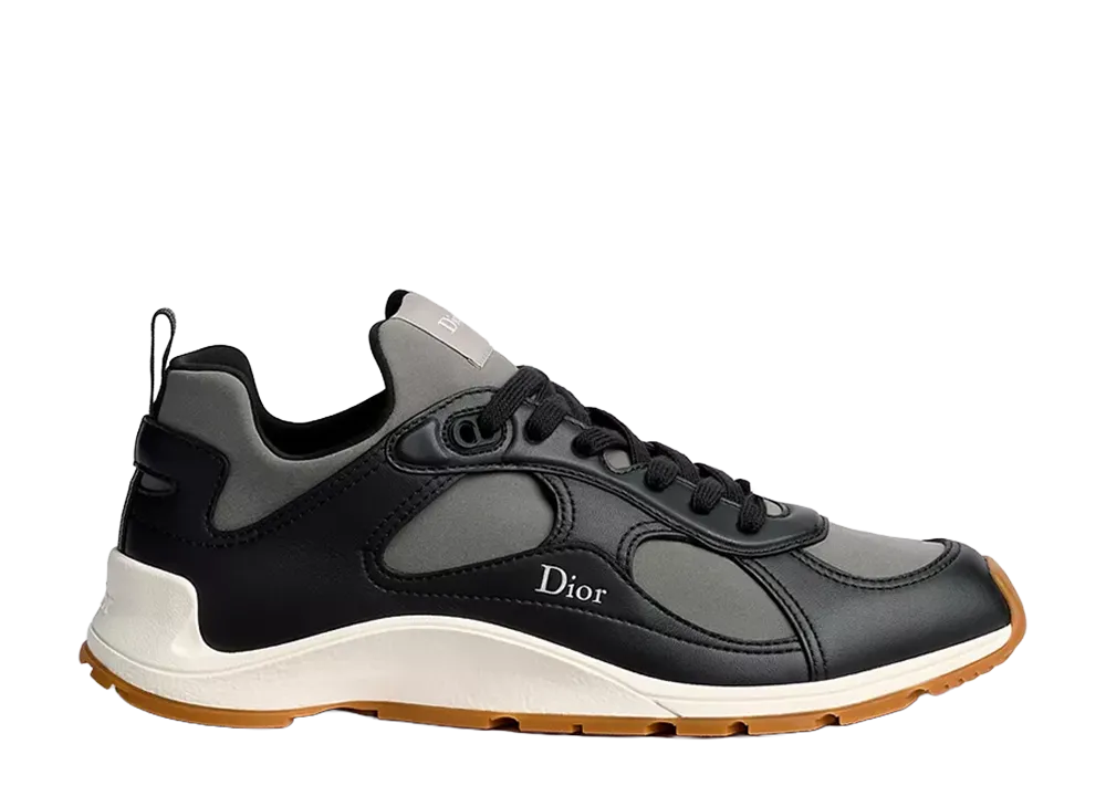 Dior Mile Sneaker Smooth Lambskin and Neoprene "Black/Gray"