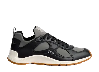 Dior Mile Sneaker Smooth Lambskin and Neoprene "Black/Gray"
