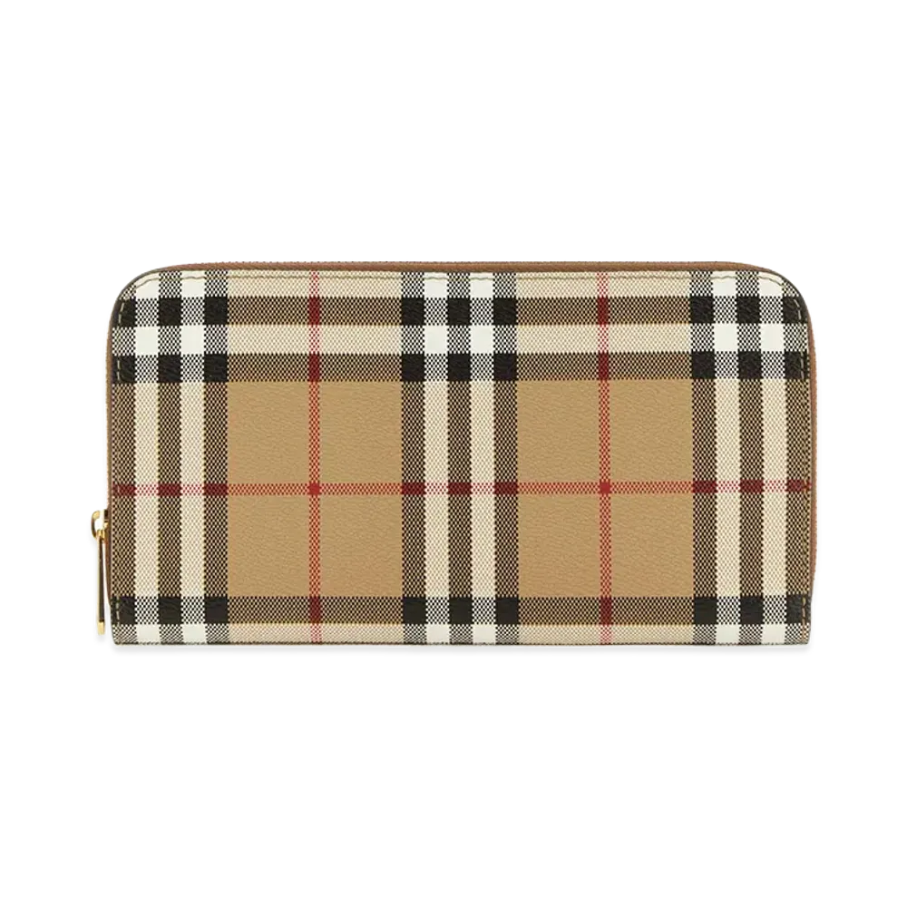 Burberry Women's Printed Canvas Wallet "Checked"