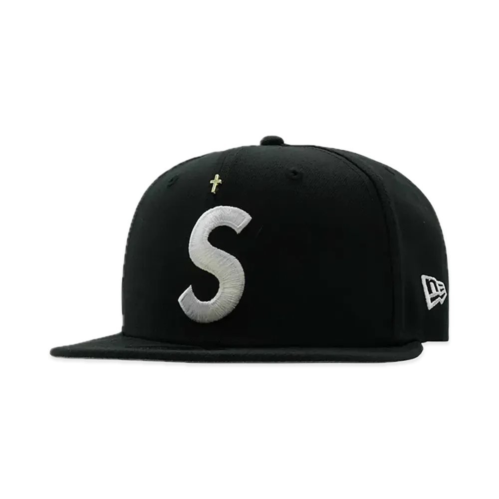 Supreme Gold Cross S Logo New Era "Black"