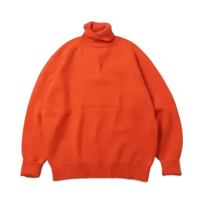 A.PRESSE Turtleneck Sweater "Orange"