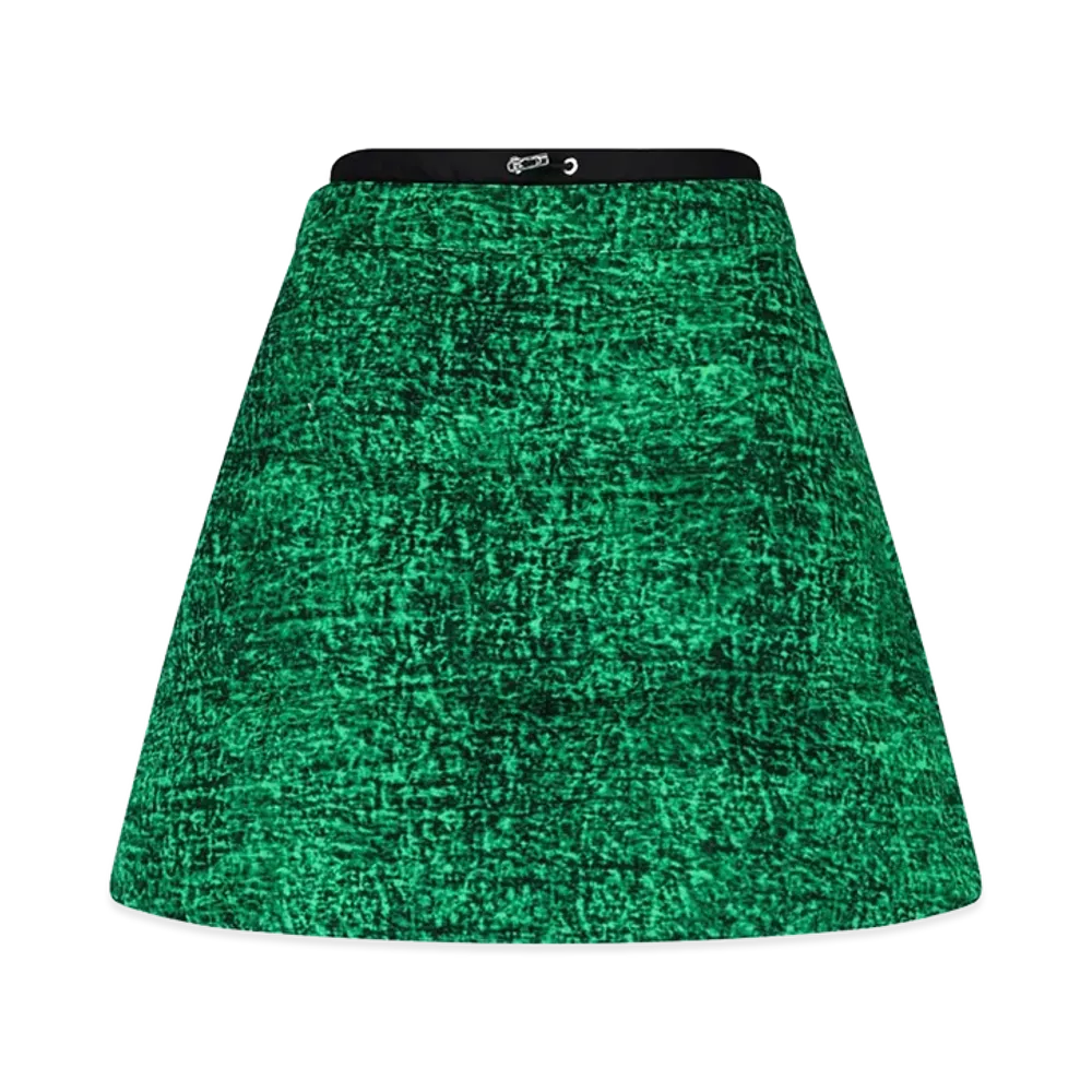 MONCLER Women's Printed Mini Skirt "Green"