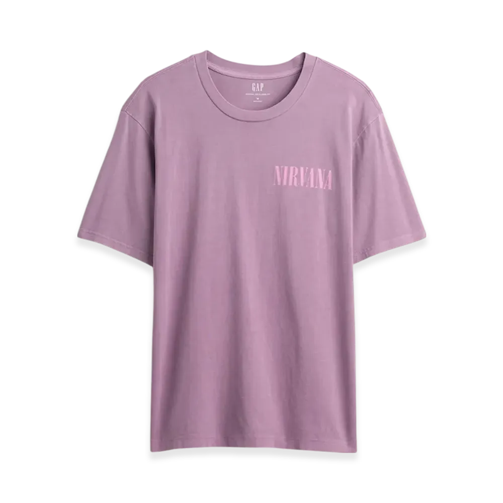 GAP Nirvana Relaxed Graphic T-Shirt "Purple"
