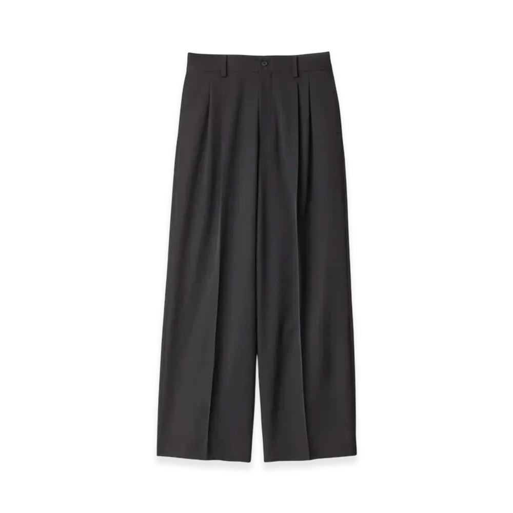ssstein Long Wide Trousers "Black"