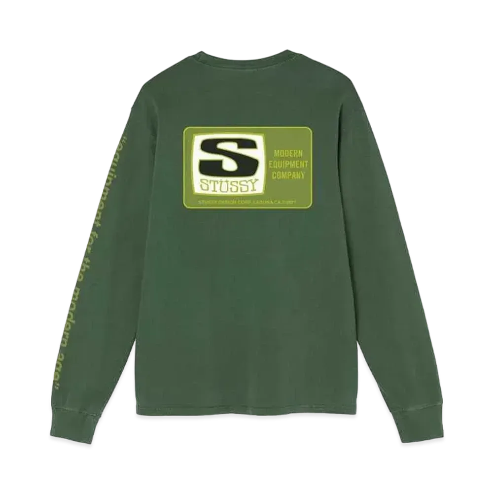 Stussy EQUIPMENT COMPANY PIGMENT DYED LS "Pine"