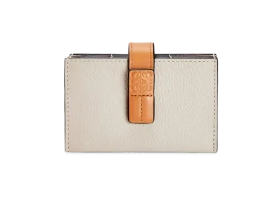 LOEWE Accordion Cardholder In Soft Grained Calfskin "Light Oat/Honey"