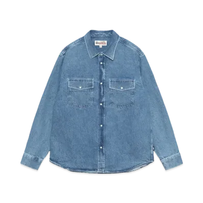 Stussy Boxy Western Denim Shirt "Light Denim"