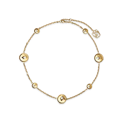 Burberry Hollow Medallion Necklace "Gold"