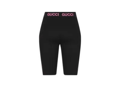 GUCCI Technical Jersey Biker Short Pants "Black/Pink"