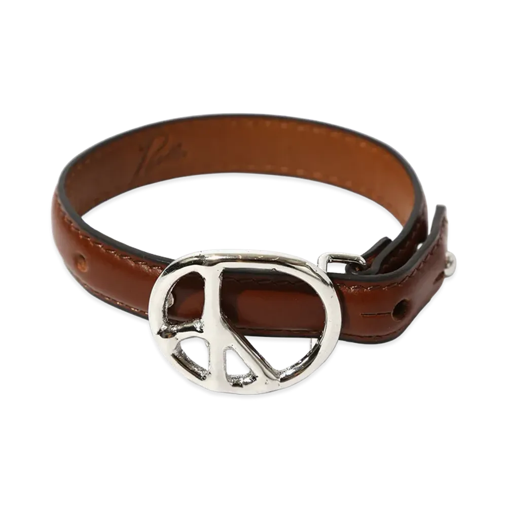 NEEDLES Peace Buckle Narrow Bracelet Steer "Brown"