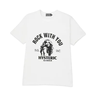 HYSTERIC GLAMOUR Rock W You Tee "White"