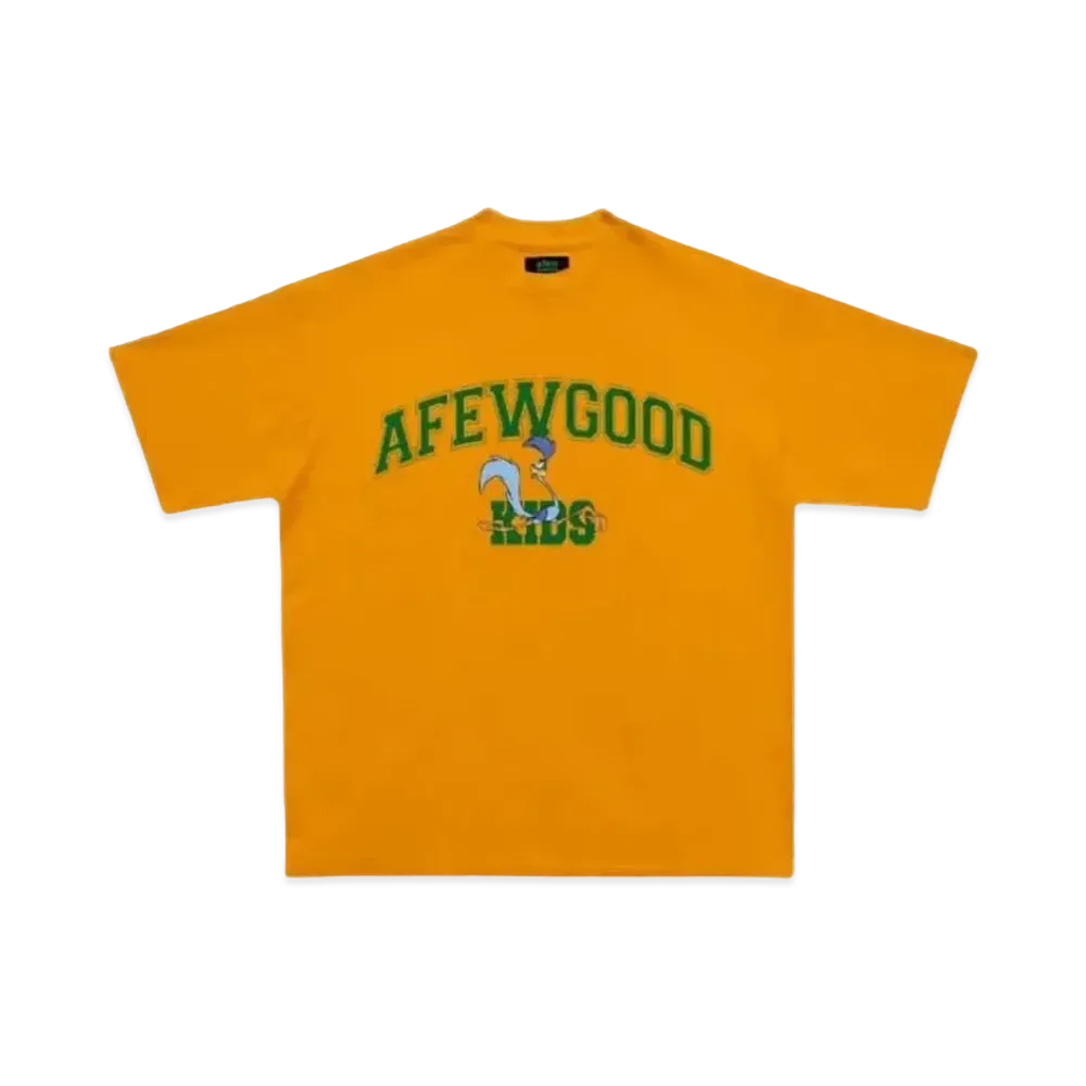 A FEW GOOD KIDS Bird College Logo Tee "Orange"