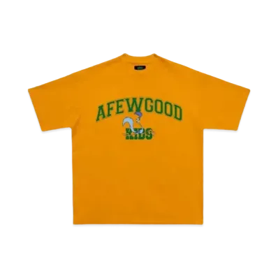 A FEW GOOD KIDS Bird College Logo Tee "Orange"
