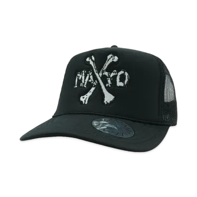 MAYO CROSS BONE Mesh Cap "BLACK"