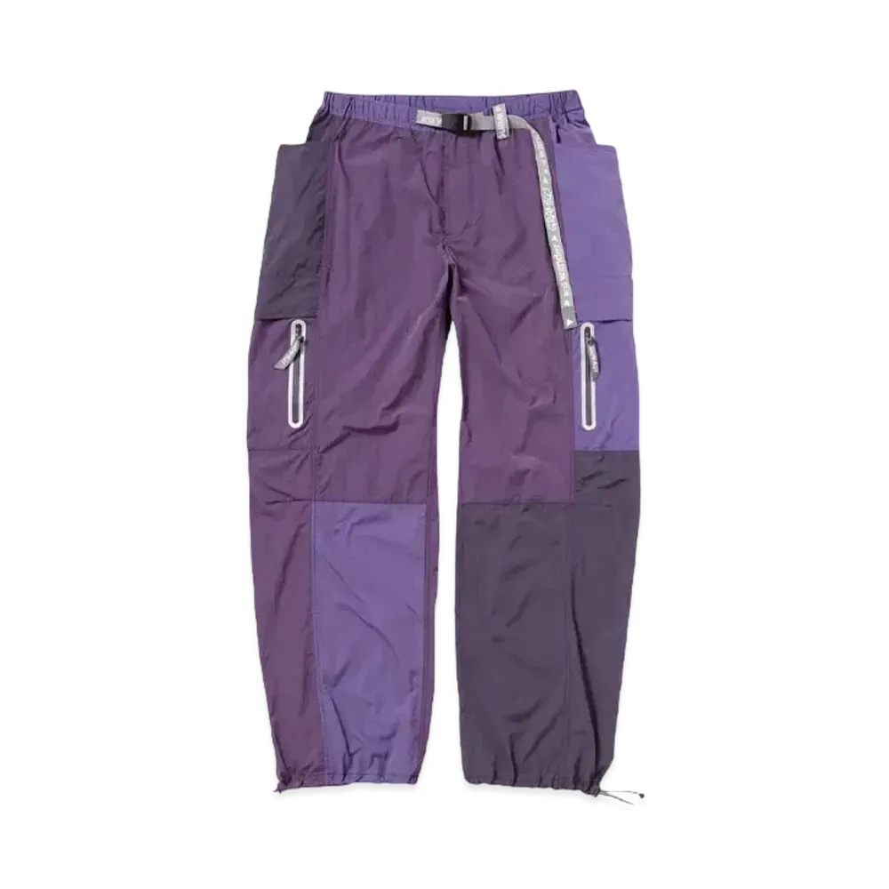 GRAMICCI x and wander PATCHWORK WIND PANT "MULTI PURPLE"