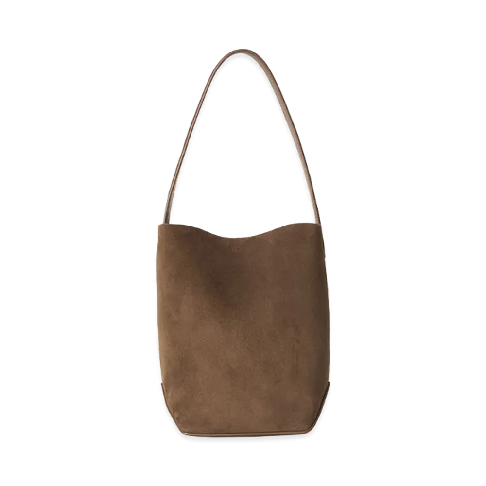 The Row Women's Small N/S Park Tote Edge Suede Bag "Nuez"