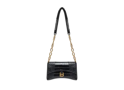 BALENCIAGA Crocodile Emboss XS "Black"