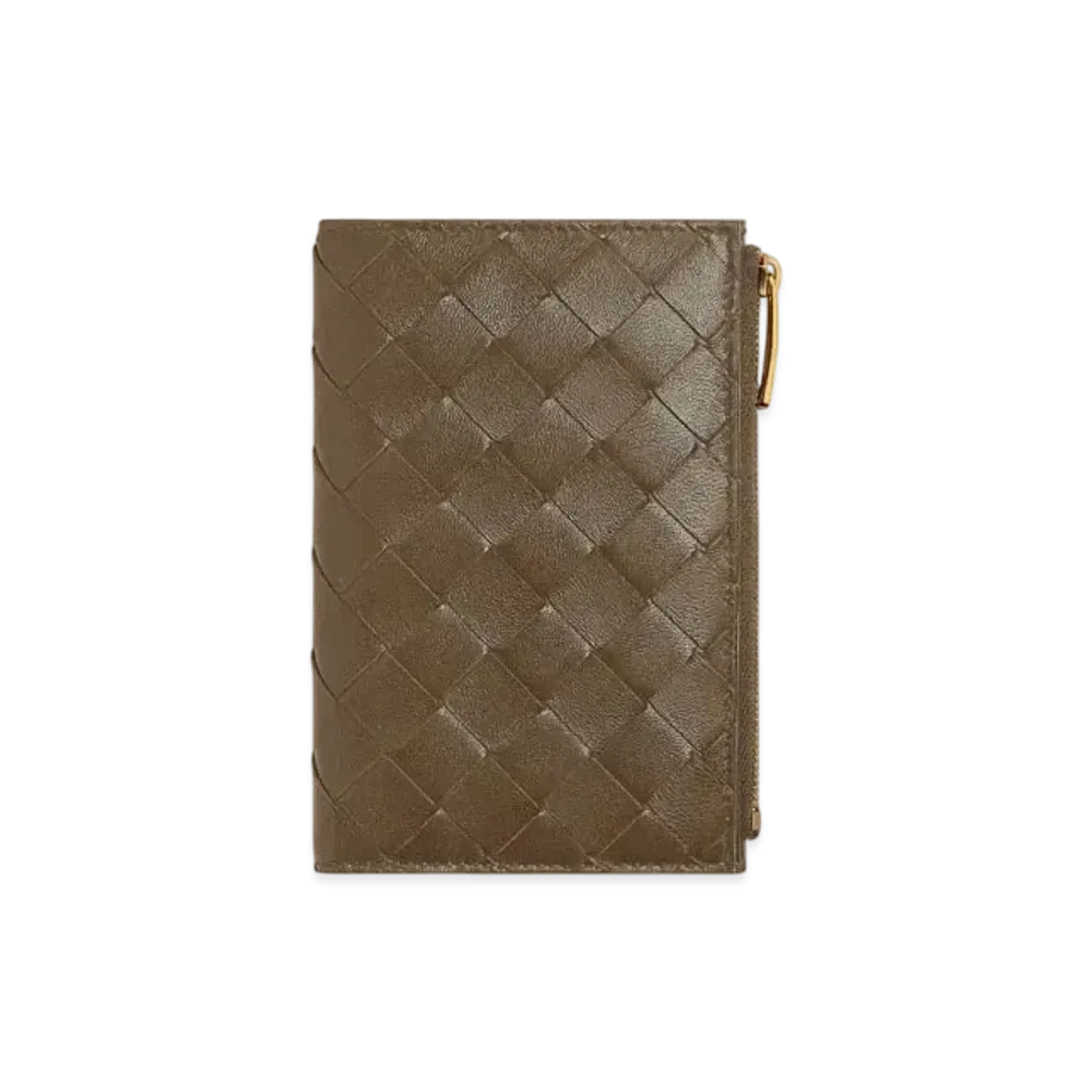 Bottega Veneta Intrecciato Medium Bi-Fold Wallet "Pinecone"