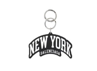 BALENCIAGA Leather Key Holder "Black"