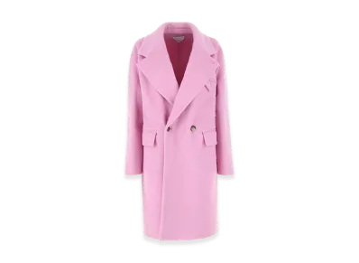 Bottega Veneta Women's Wool Blend Coat "Pink"