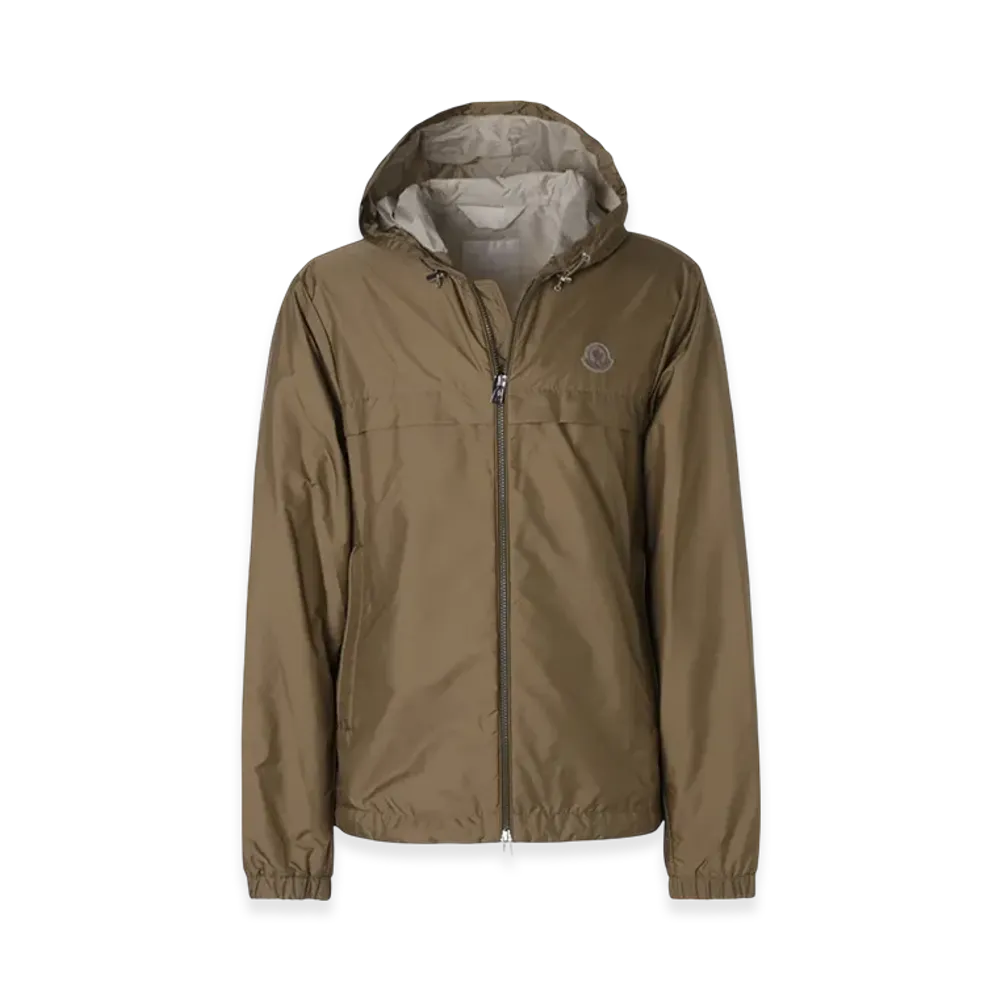 MONCLER Mens Rifeo Hooded Padded Nylon Jacket "Beige"