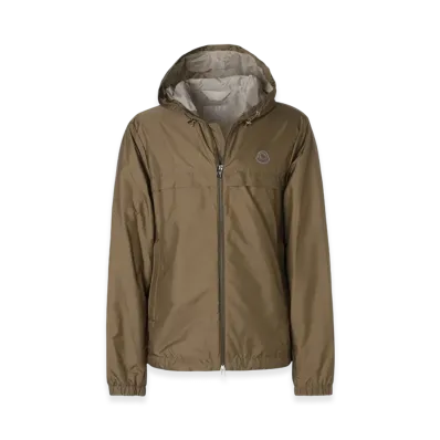 MONCLER Mens Rifeo Hooded Padded Nylon Jacket "Beige"