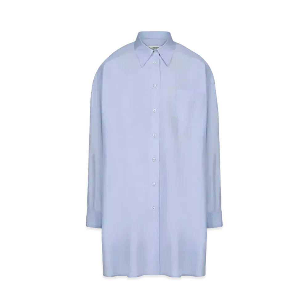 Maison Margiela Women's Cotton Poplin Shirt "Light Blue"