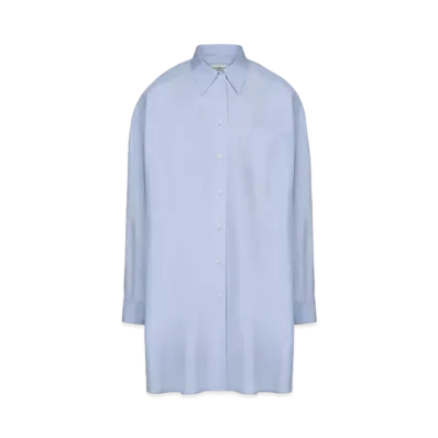 Maison Margiela Women's Cotton Poplin Shirt "Light Blue"