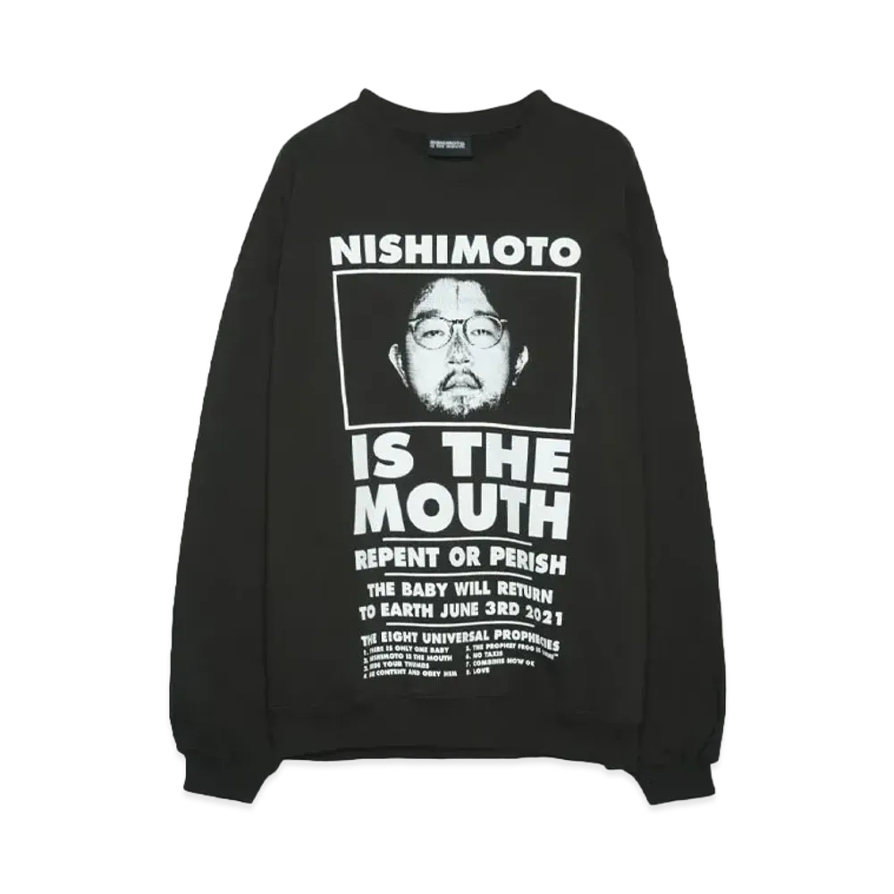 NISHIMOTO IS THE MOUTH CLASSIC SWEAT SHIRTS "BLACK"