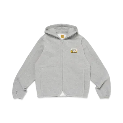 HUMAN MADE Fleece Sweat Zip Hoodie "Gray"