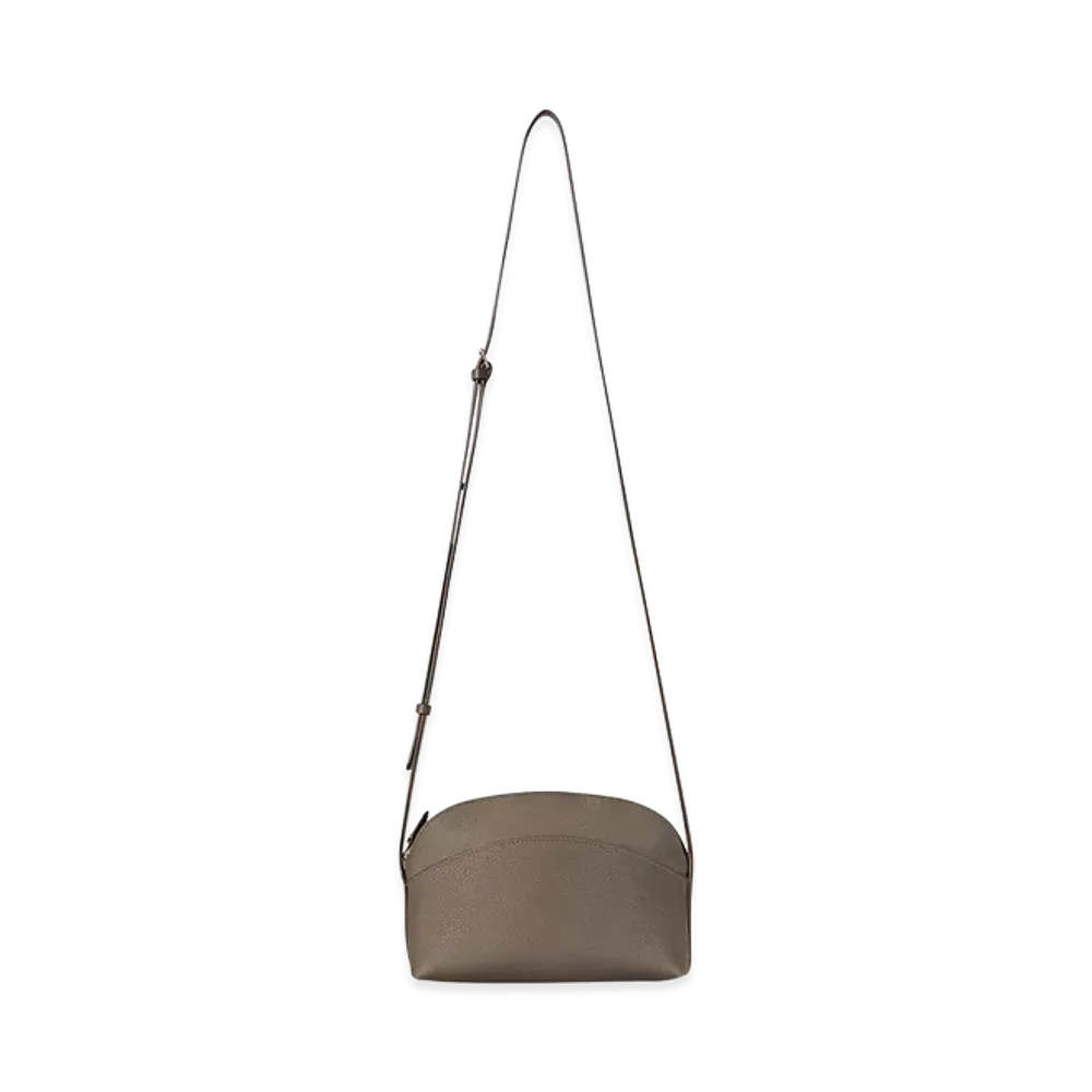 The Row Women's E/W Annie Leather Crossbody Bag "Smoked Taupe"