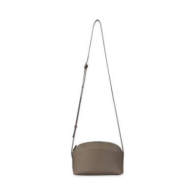 The Row Women's E/W Annie Leather Crossbody Bag "Smoked Taupe"